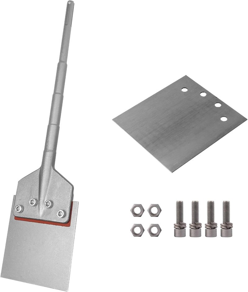 VIAVIC SDS MAX Floor Scraper, with 2 Pcs 6" Heavy Duty Blade & 25" Handle, SDS Max Chisel Bits for Jack Hammer/Demolition Hammer - Image 1